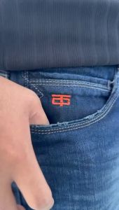 TONNY CLEIN Celana Pendek Jeans Dewasa Ringkel Reguler Fit Non stretch Denim 12Oz Dark High