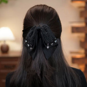 กิ๊บติดผมรูปผีเสื้อสไตล์เกาหลีสำหรับผู้หญิง กิ๊บติดผมแบบครึ่งหัว ทรงหางม้า ประดับผม แฟชั่นฤดูใบไม้ผลิ 2025