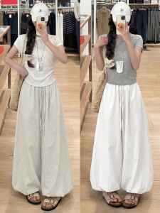 YAYANGREN | White Ruffled Shorts Skort Light Thin Style