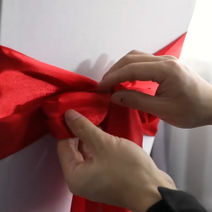 【พร้อมสต็อก|ส่งจากกทม】 เก้าอี้สีสดใส ผูกโบว์ด้านหลัง สําหรับโรงแรม งานแต่งงาน จัดเลี้ยง ริบบิ้นเก้าอี้ ล้างทําความสะอาดได้