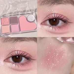 Natural Long-lasting Pink Shiny Highlighting Eye Shadow Palettes Herorange Beauty Enhancement Cosmetic Tools