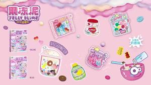 Children DIY Jelly Clay Silicone Squeeze Toy Handmade Material Kit Creative DIY Slow Rebound Stress Relief Toy