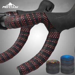 MOTSUV Road Bike Handlebar Tape Professional Riding Shock Absorption Covering Tape With 2 Plugs