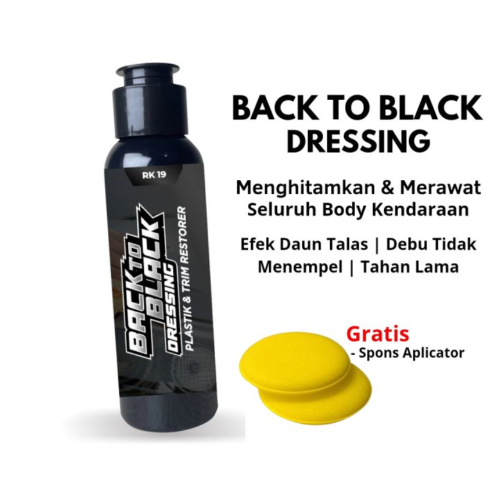 back to black dressing Back-to-Black Trim & Plastic Restorer