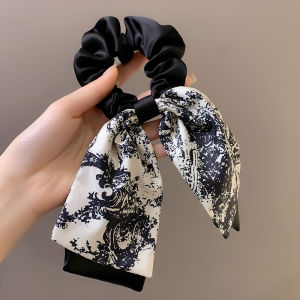 French Butterfly Knot Sash Large Bow Hair Ties Womens Style Elegant Hair Bands Hair Bands for Ponytail Fashionable Hair Accessories