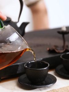 chén uống trà ấm chén pha trà bằng gang cao cấp