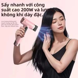 Máy Sấy Tóc Không Dây Di Động Ion Âm Ký Túc Xá Sinh Viên Hoạt Động Bằng Pin Thiết Bị Nhỏ Ngoài Trời Máy Sấy Tóc Du Lịch Tiện Lợi