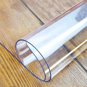 Khăn Trải Bàn Hình Chữ Nhật Trong Suốt Chịu Nhiệt Chống Thấm Nước Chống Trầy Xước Chất Liệu PVC Bảo Vệ Bàn Ăn Phong Cách Hiện Đại