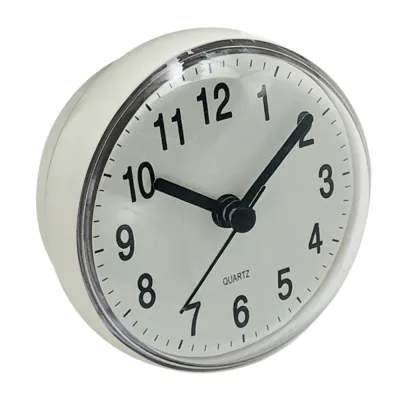 Mini Sucker Wall Clock Bathroom Anti-Fog Waterproof 7cm Kitchen Toilet Living Room Waterproof Small Quartz Table Clock