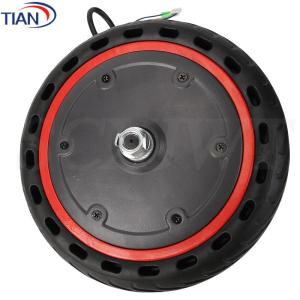 Wear-Resistant Solid Tire Motor 36V 350W Front Wheel Drive Motor 8.5 Inch Electric Scooter Motor