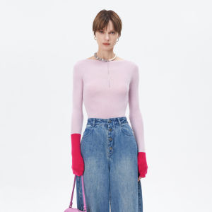 Swan Neck Wool Knitted Base Shirt