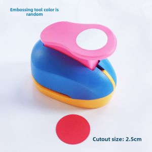 Creative round Circle Handmade Hole Punch Flower Press DIY Scrapbooking Educational Tool for Children And Adults