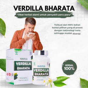 Obat TBC Paru Paru Batuk Berdarah Asma Paling Ampuh Verdilla Bharata Kemasan 500 mg Isi 60 Kapsul Berlisensi BPOM Resmi Best Seller