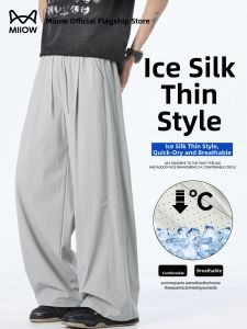 MiiOW | Ice Silk Summer Thin Quick-drying Mesh Mens Long Pants