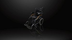 Flip Up Armrest Lightweight Wheelchair ( Kerusi Roda ) - (16" Small Wheel) (PVC Seat) (Q03LABJ-P)