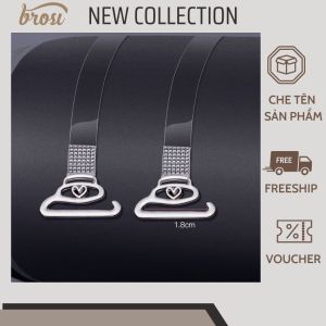 BROSI Dây Đeo Áo Ngực Trong Suốt Có Móc Mở Rộng Tiện Dụng Cho Nữ