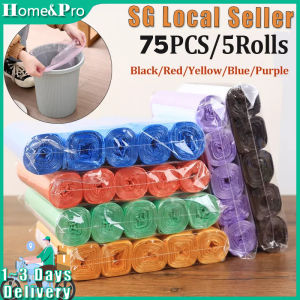 🚚SG Fast Delivery📦100PCS/Pack Trash Bags Disposable Garbage Bag Plastic Thickened Rubbish Bags Dustbin Liner for Home Kitchen Toilet Office 垃圾袋 children day gifts