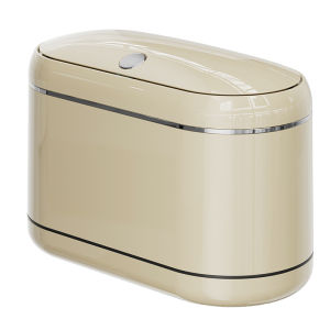 BAOJIAWANG | Push-Operated Aesthetic Narrow-Gap Lidded Desk Trash Can