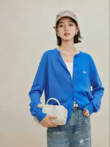 INMAN | Long Sleeve Round Neck Thin Knit Cardigan