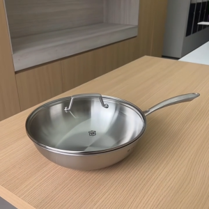 Chảo xào LUNKAI 30cm chảo xào 30cm chảo to chảo inox 30cm chống dínhchảo to cao cấp chảo 30cm