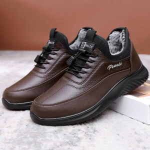 Thickened Winter Sports Shoes for Middle-Aged And Elderly Women Soft Bottom Warm Cotton Shoes Waterproof Non-Slip Mom Shoes