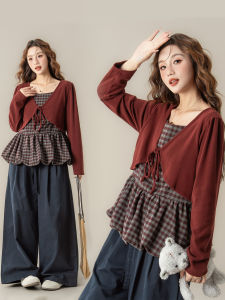 Áo Blazer Ôm Dài Tay Kiểu Sweet Layered Retro