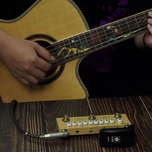 M-VAVE | M-VAVE Cube Baby Guitar Effect Pedal 8 IR Cabinets Simulation Rechargeable Pedal Multi Effect Pedal for Bass Acoustic Guitar