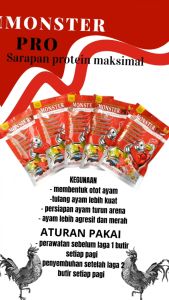 MONSTER PRO - extrafoding pembentukan massa otot untuk ayam