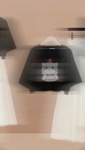 Setelan Baju Crop Oversized Dan Rok Panjang Big Size Cute Motif