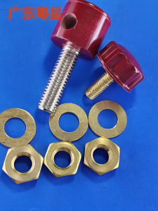 Cọc đồng nguyên chất M10 JS-633. khối đấu nối nguồn 200A chịu dòng điện lớn.