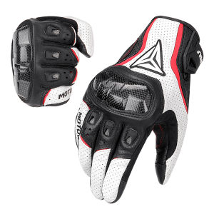 HEROBIKER | New Motorcycle Gloves For Mens Off-road Motorcycles Anti Fall And Anti-collision Gloves Touch Screen Full Finger Leather Gloves