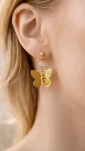 JANICE TAN I STUD EARRINGS I 18k gold-plated I SWARVOSKI FIND CRYSTAL I Christmas Gift I Birthday Gift