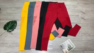 Quần Dài Nữ Tập Gym Yoga Aerobic Thể Thao Chất Liệu Thun Poly Co Dãn Thấm Hút Mồ Hôi Tốt Bin Sports Q112