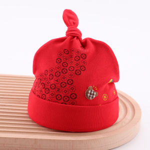 Pure Cotton Baby Hat Autumn Winter Style One Month Old Baby Cap Windproof Warm round Top Baby Cap for Infants And Toddlers