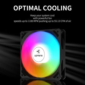 UPHERE 4PIN 3PIN  RGB 120MM CASE FAN 1100RPM