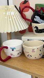 Cute Cartoon High Aesthetic Large Handle Mug