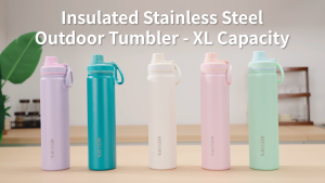 MEECOPA 750ML Water Bottle 304 Stainless Steel Hot and Cold Insulated Cup With Handle Leak Proof Sports Thermos Bottle