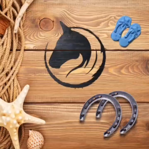 Lucky Horse Shoe Durable Cast Iron Horse Shoe Charm Horse Shoe for Decoration