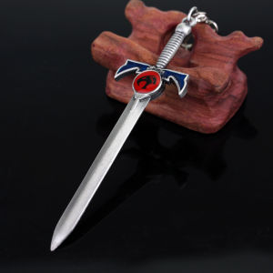 Bandai | Thundercats Sword Pendants Key Chain Metal Lion Mark Logo Keychains Key Rings Men Movie Jewelry Key Holder Chaveiro Gift