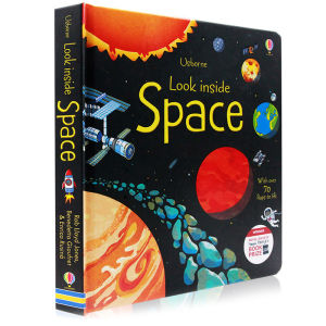 Usborne Look Inside Space Board Book - นิทานกิจกรรมภาษาอังกฤษสำหรับเด็ก