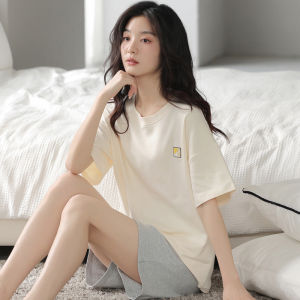 Đồ ngủ MiiOW cho nữ làm vải cotton nhẹ mịn dễ thương áo tay ngắn