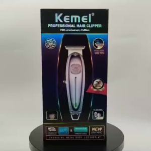 Kemei | Bộ Cắt Tóc Điện Kemei-1949 Kỷ Niệm 70 Năm Kiểu Chữ T Khắc Họa Tiết Bộ Dụng Cụ Chăm Sóc Chuyên Nghiệp Dành Cho Nam Kèm Pin.