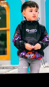 RH57 Jaket Racing Anak Terbaru untuk umur 4-11 tahun Motif Animasi