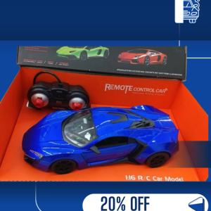 BABY RC Cars with Two Way Moves Lights & Rubber Wheels | Racing Stunt Remote Cars (Hyper Blue)