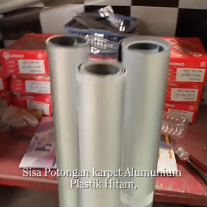Sisa Potongan Karpet Alumunium Plas HITAM 90cm Panjang 95cm