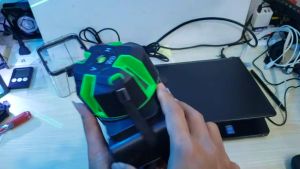 COD Taffware Self Leveling Projector Green Laser 2 Line SPY003 / alat untuk laser pemasang tegel 16 garis presisi meratakan merapikan pemasangan tegel gegung rumah / laser level pengukur kemiringan keramik tegel dengan remot kontrol otomatis lengkap