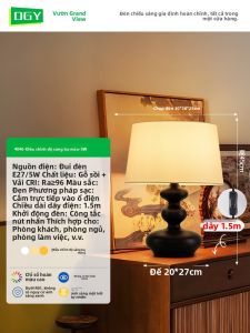 DGY | Đèn Bàn Đầu Giường Thiết Kế Wabi-sabi