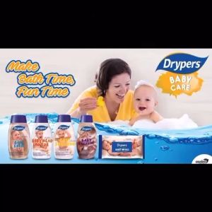 Drypers 220ml Baby Bath Hypoallergenic Baby Head to Toe And Body Wash Naturally Moisturizing