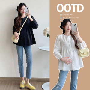 Fashion Maternity Shirt Fresh Loose Slimming Age-reducing