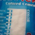 Nov tek colored white cement sold per pack 2kilo. 